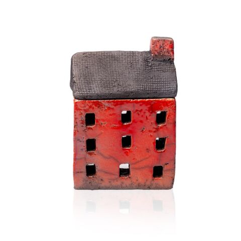 RAKU Seramik Ev 3K 3P Kırmızı