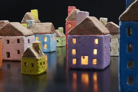 RAKU Seramik Ev 3K 2P Turuncu