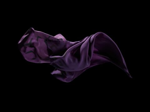 African Mor Eşarp 90'' %100 İpek