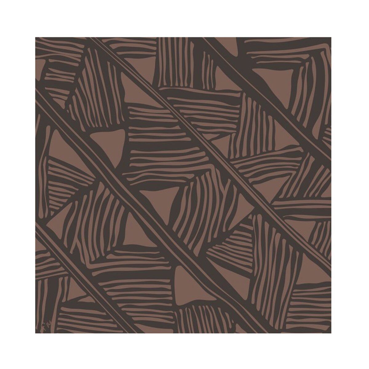 Sula Kahverengi Eşarp 90 %100 İpek