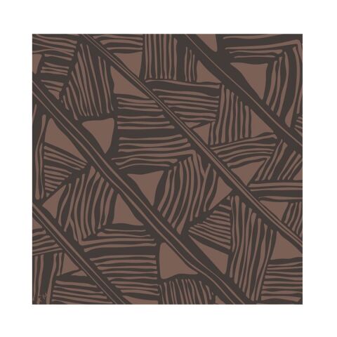 Sula Kahverengi Eşarp 90 %100 İpek