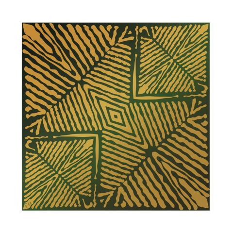 Mir Eşarp Sarı 90 %100 İpek