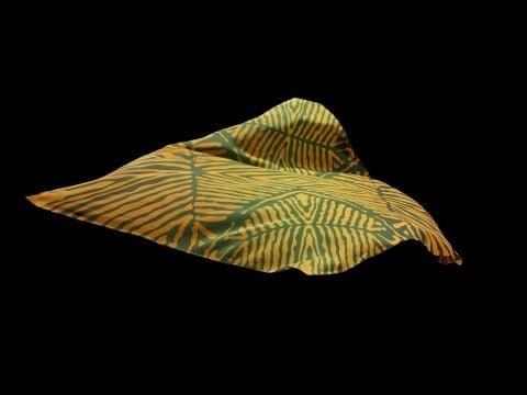 Mir Eşarp Sarı 90 %100 İpek