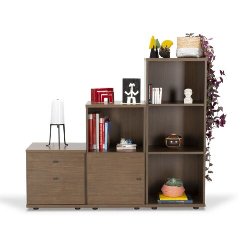 Sodade Kitaplık M3AH3 51x40 H130 Smoked Meşe