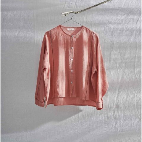 Jojo Mia Newline Uzun Kollu Gömlek Somon L-XL