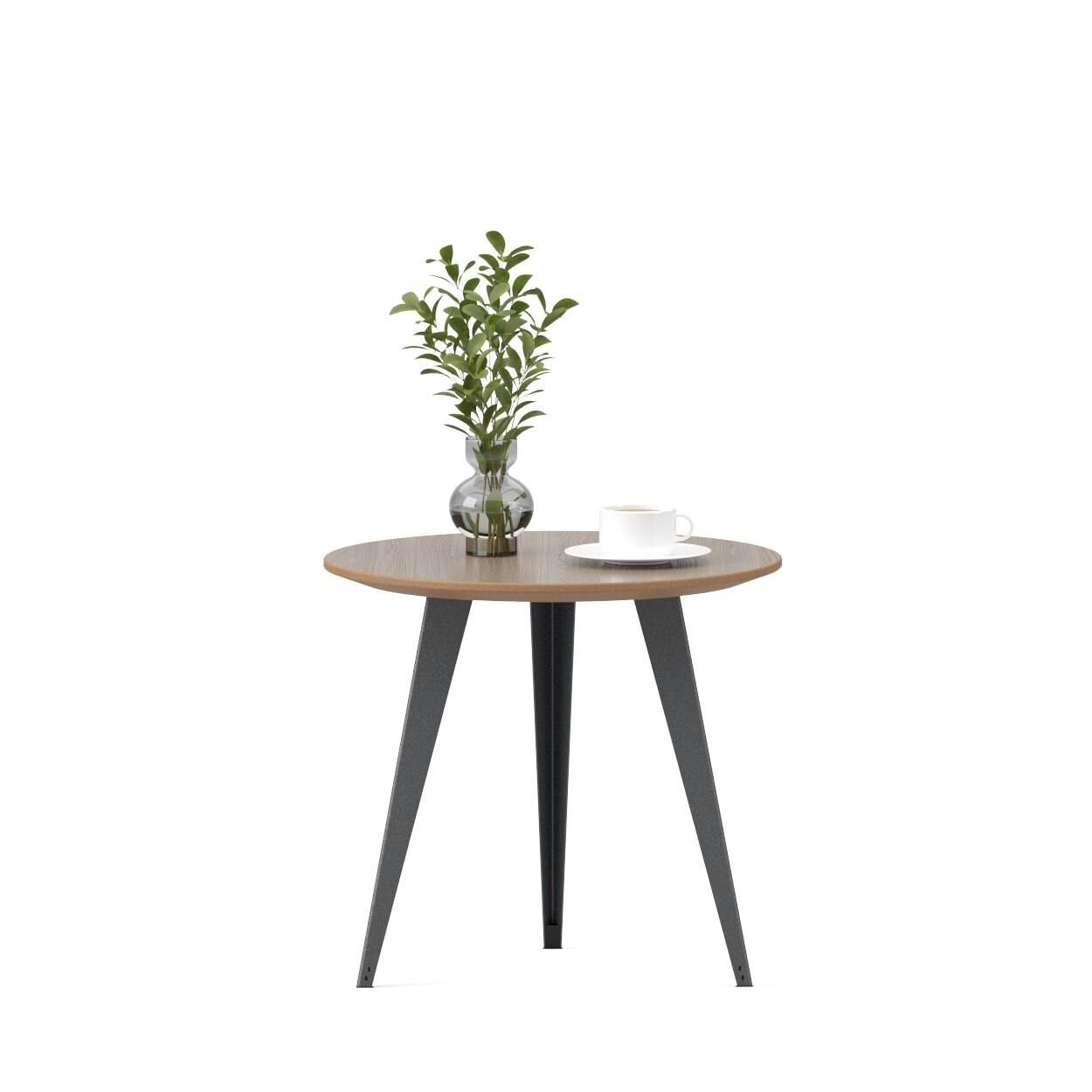 Ray Sehpa North Ahşap Dokulu Laminat K.Gri Epoksi Ayak