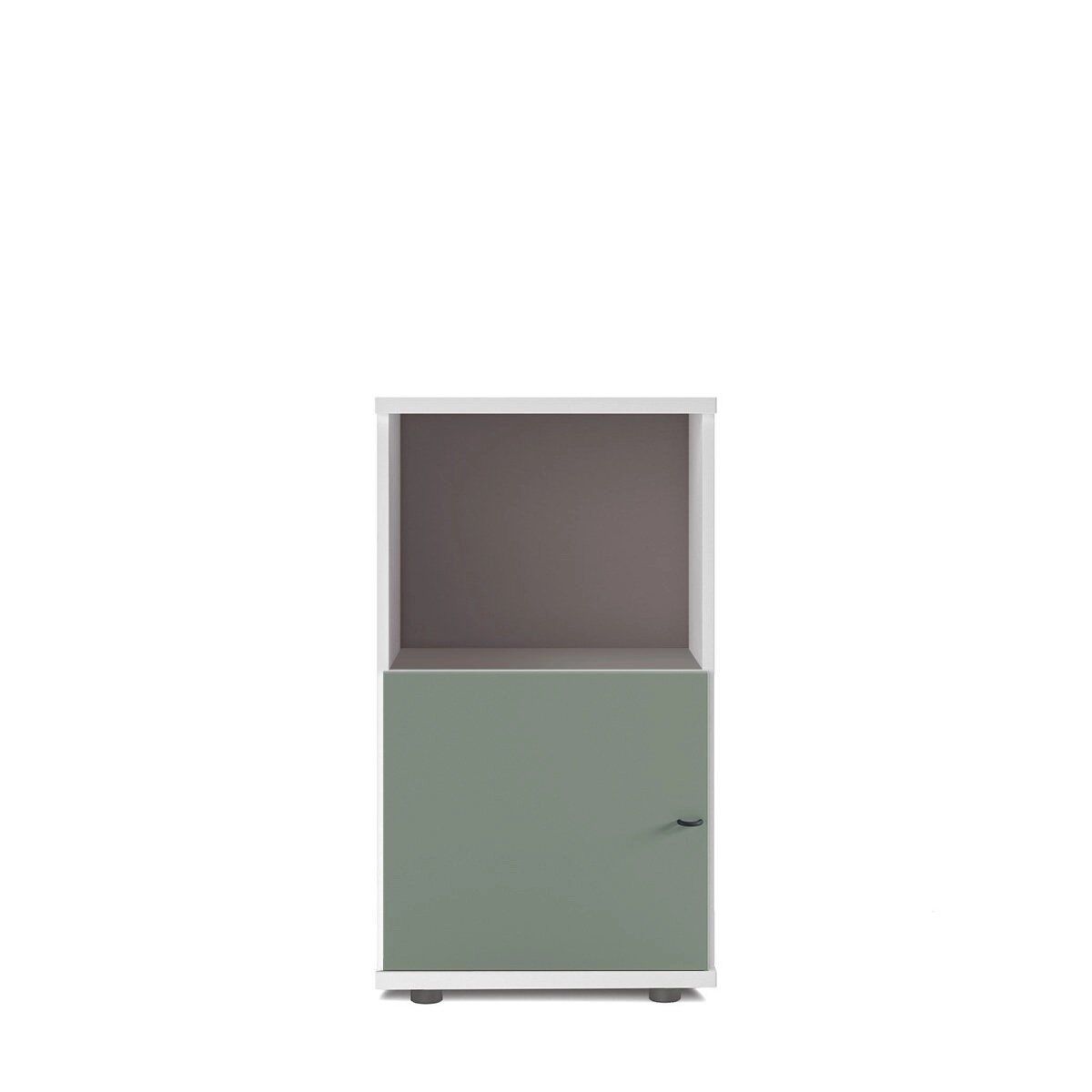 Sodade Kitaplık M3KH2 51X40 H91,5 cm Beyaz - Yeşil