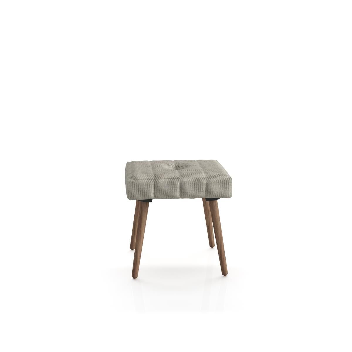 Mickey 50X50 Puf Smoked Meşe Ayak Polo 932 Açık Kahve