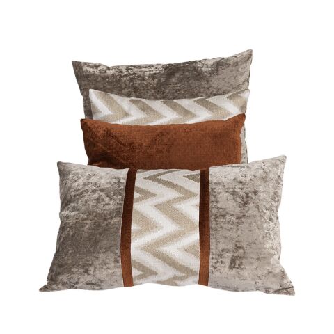 Yastık Gizli Dikişli 55x55 Bej