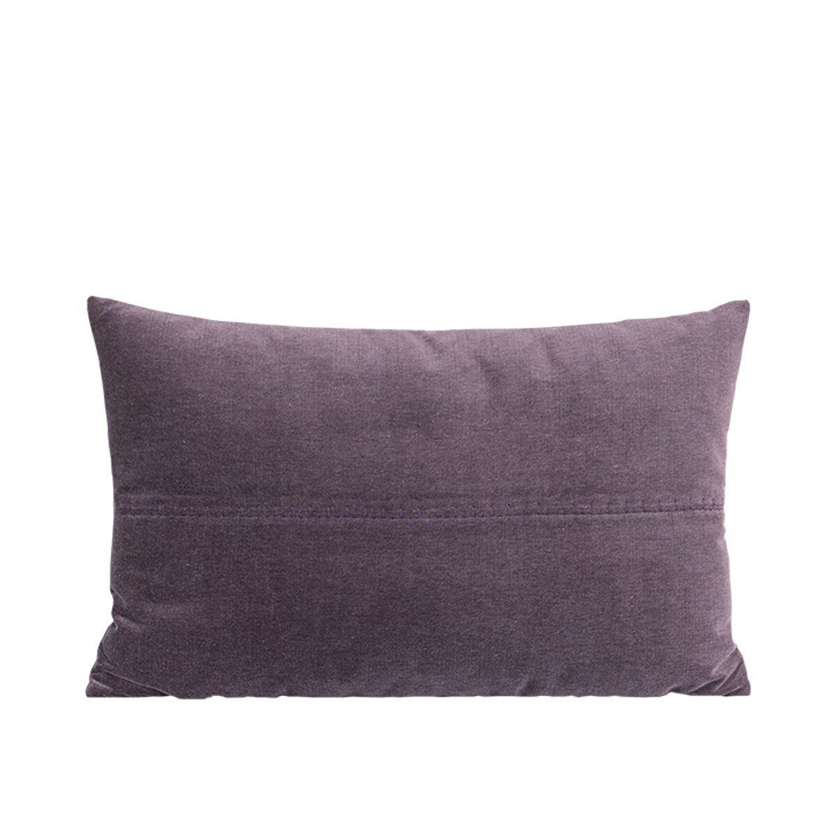 Yastık Süs Dikişli 55x35 Mor