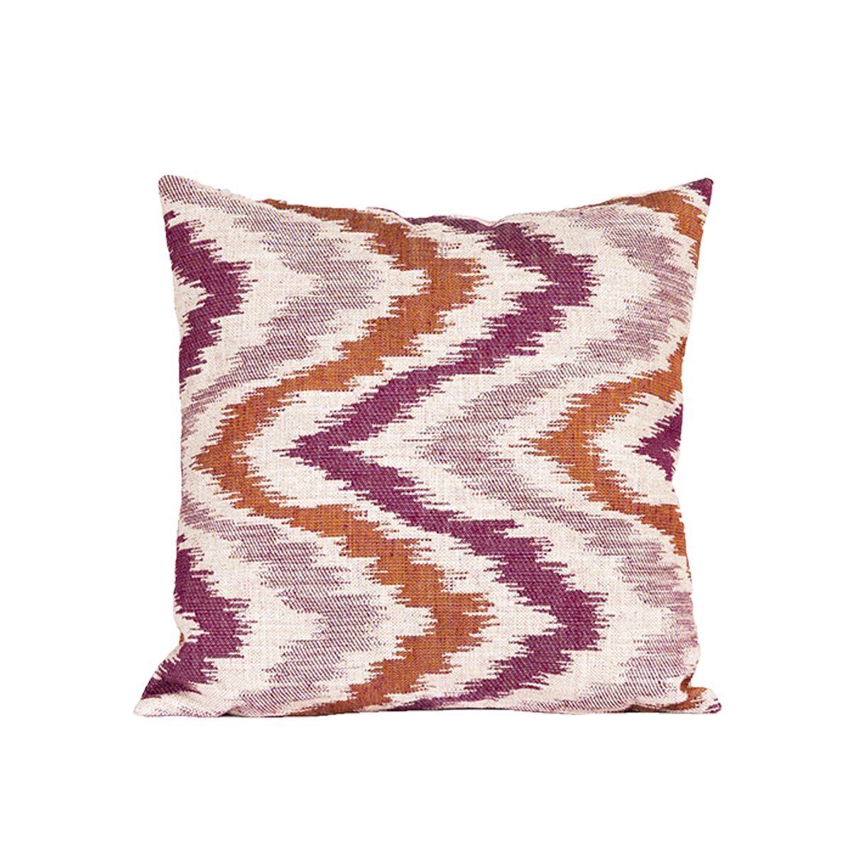 Yastık Gizli Dikişli 45x45 Mor Desenli