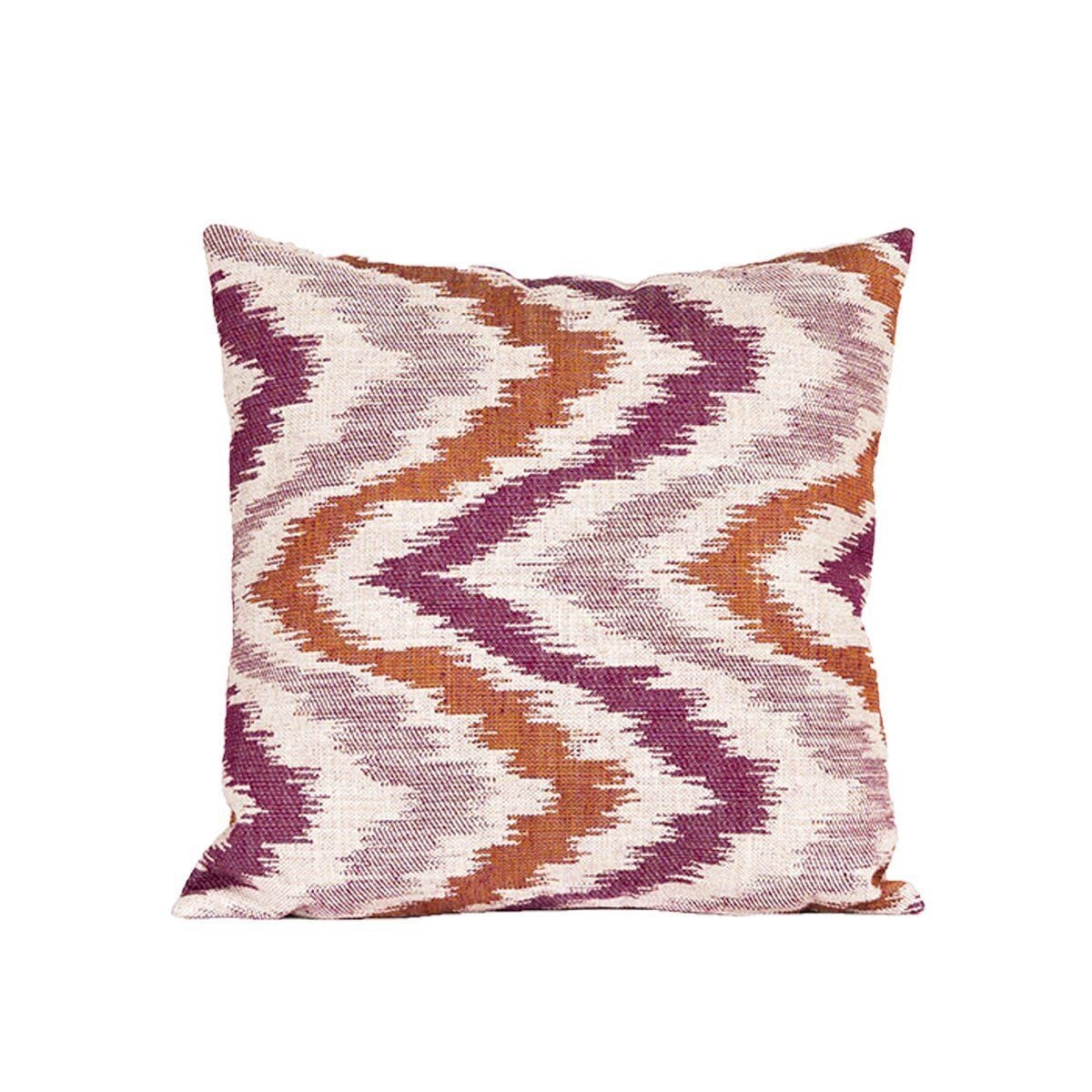 Yastık Gizli Dikişli 45x45 Mor Desenli