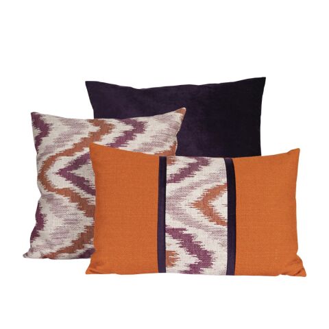 Yastık Gizli Dikişli 45x45 Mor