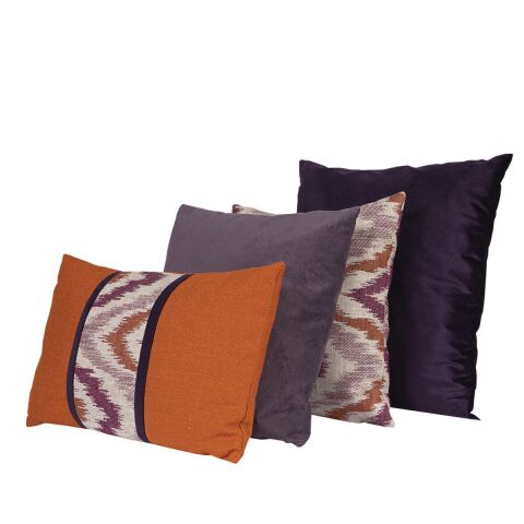 Yastık Gizli Dikişli 55x55 Koyu Mor