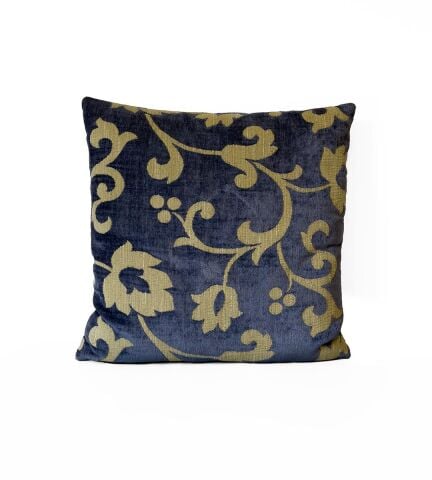 Cushion Desenli Yastık 45x45 Lacivert