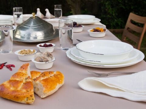 Eser-i İstanbul 12 Kişilik Yemek Takımı 120 Parça Platin