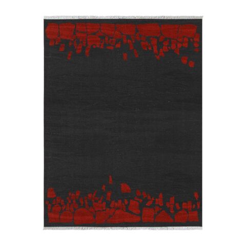 Yol2 Halı 180X240 Antrasit- Kırmızı