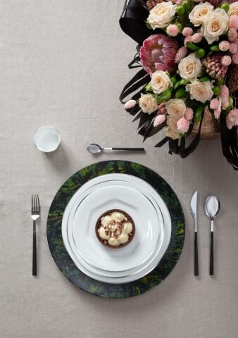 Mislina 12 Kişilik Yemek Takımı 122 Parça Platin Bordür