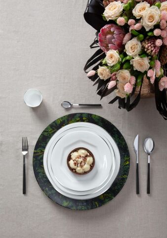 Mislina 12 Kişilik Yemek Takımı 122 Parça Platin Bordür