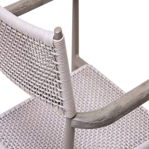 WO Knot Kolçaklı Bahçe Sandalye Taupe