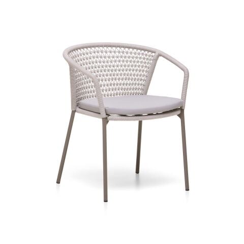 WO Hug Kolçaklı Sandalye Taupe