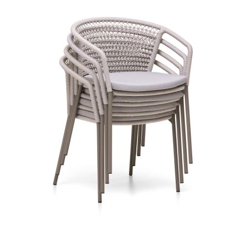 WO Hug Kolçaklı Sandalye Taupe