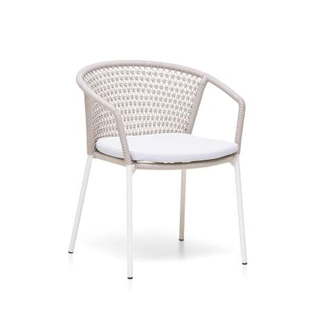 WO Hug Kolçaklı Sandalye Beyaz