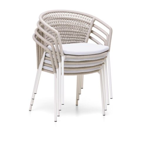 WO Hug Kolçaklı Sandalye Beyaz