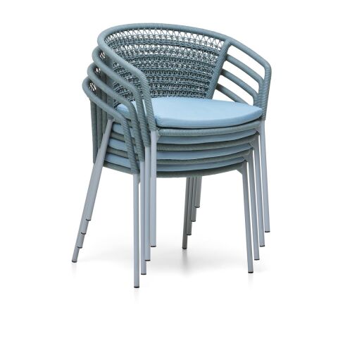 WO Hug Kolçaklı Sandalye Açık Gri