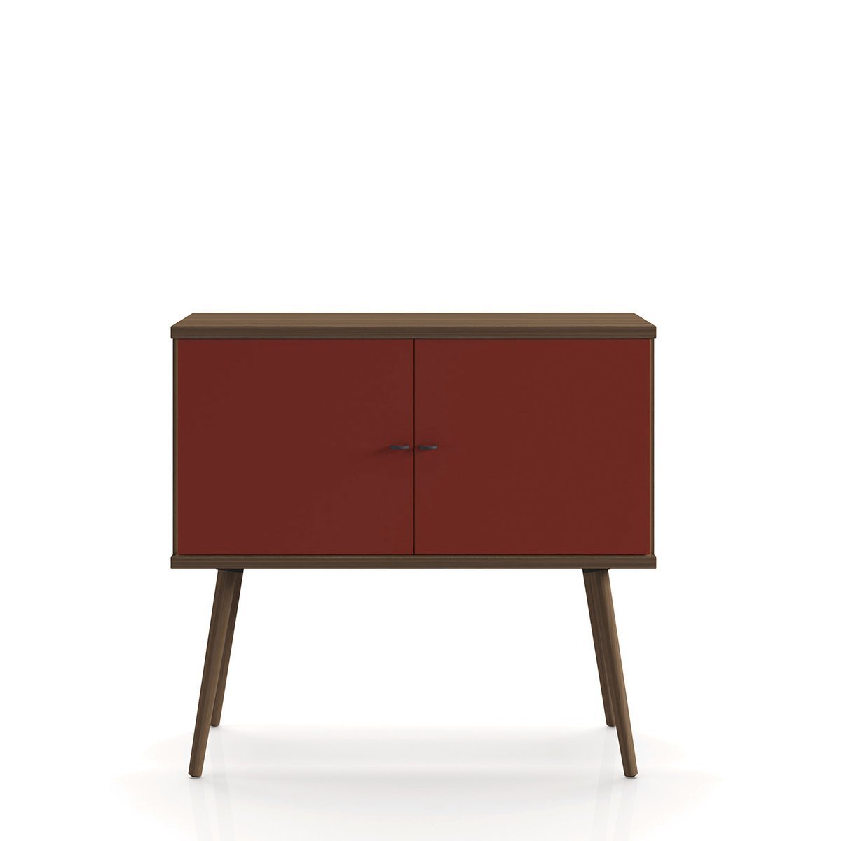 Sodade Büfe M3DK 100X40 H91,5 cm Smoked Meşe Kırmızı Lake