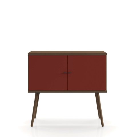 Sodade Büfe M3DK 100X40 H91,5 cm Smoked Meşe Kırmızı Lake