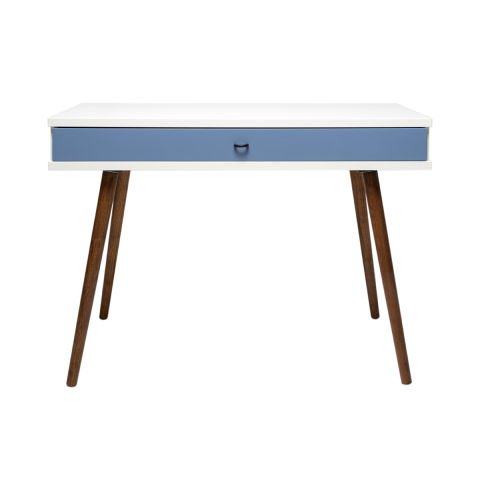 Sodade Dresuar 100X40 H77 cm Beyaz - Mavi