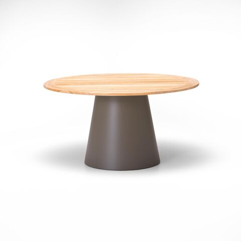 WO Rotunda Ø 140 Bahçe Masa Teak/Taupe