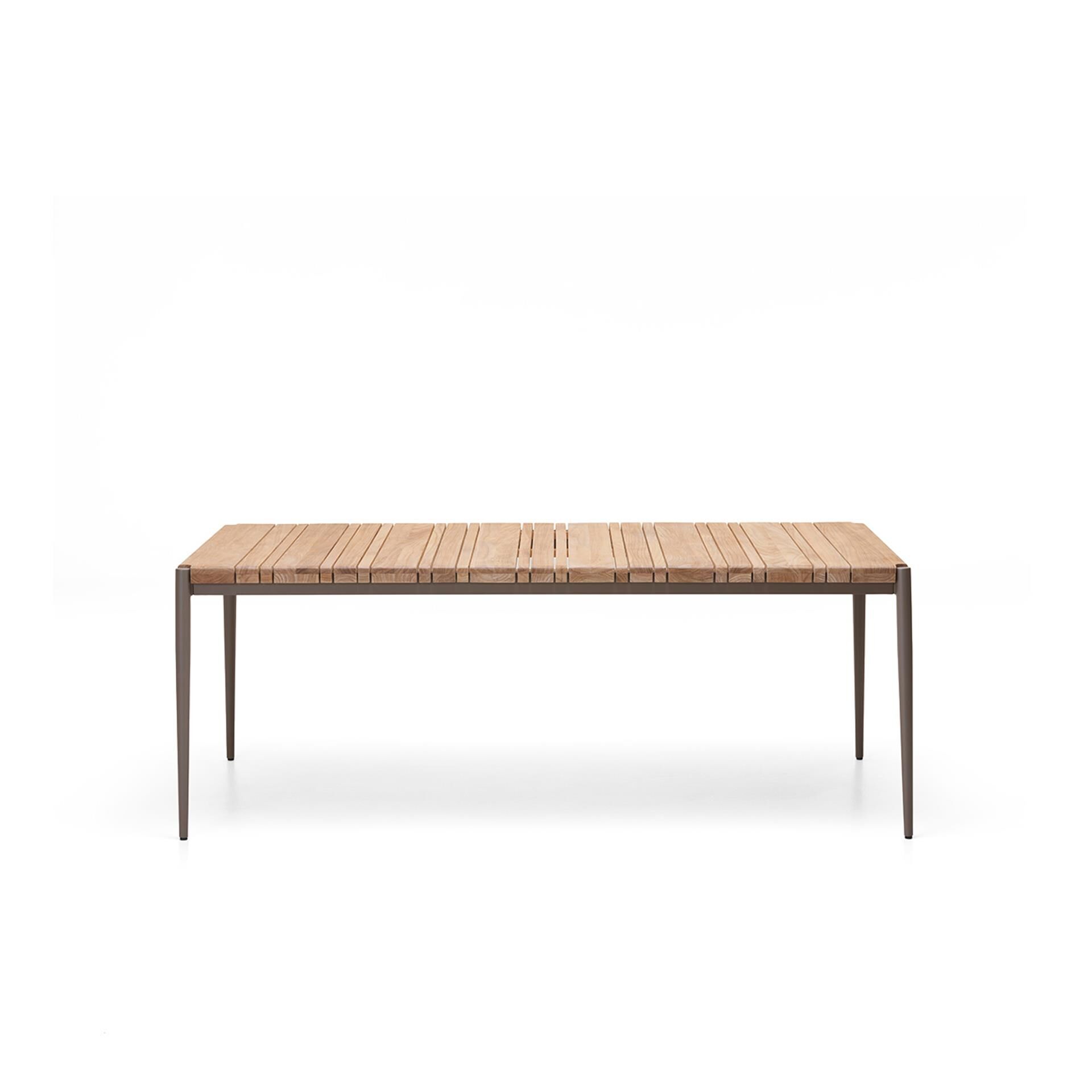 WO Emma 100X200 Bahçe Masa-Teak/Ral Taupe