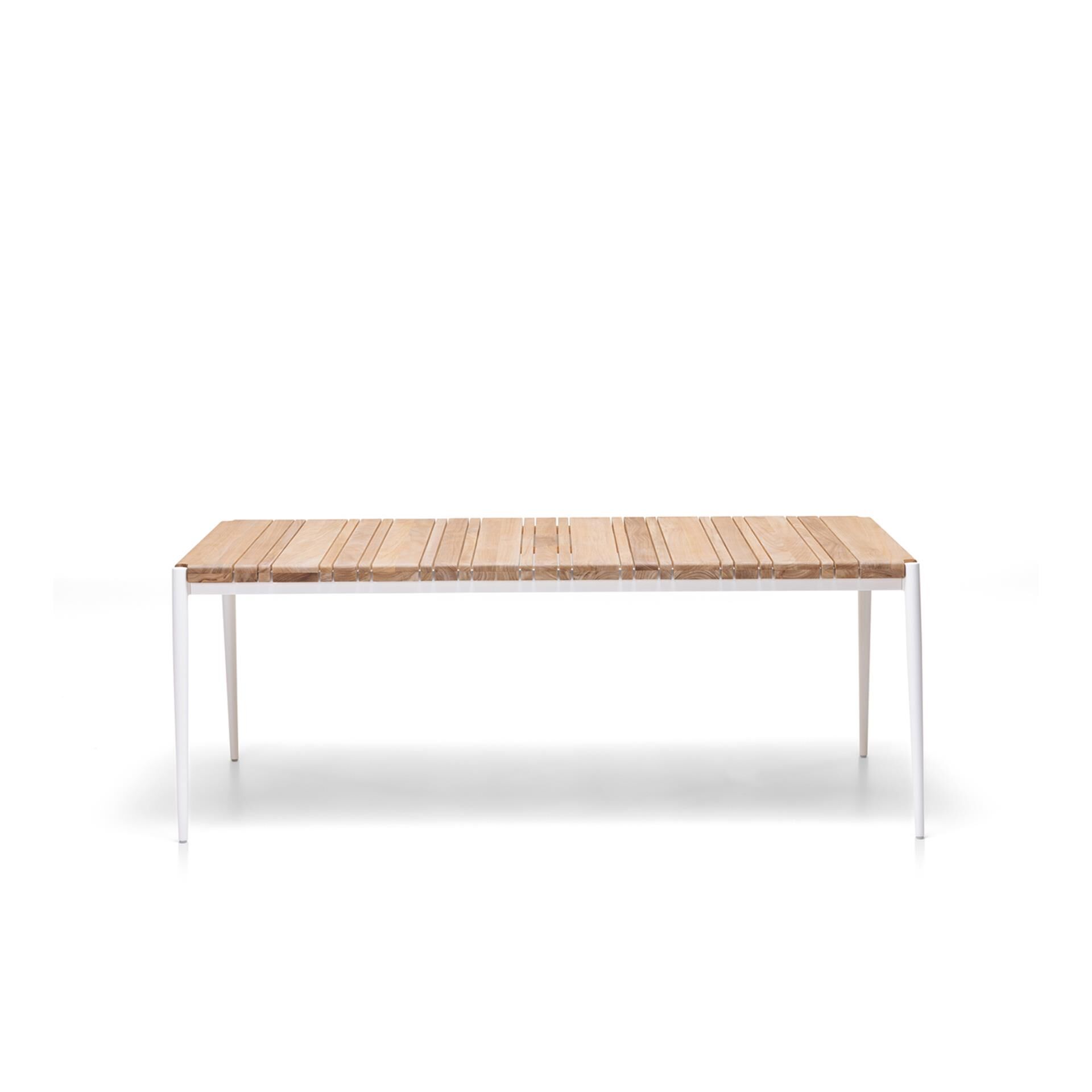 WO Emma 100X200 Bahçe Masa-Teak/Ral Beyaz