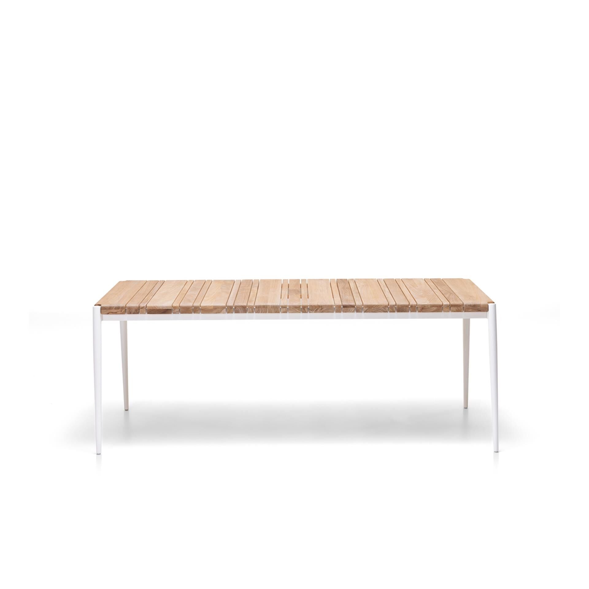 WO Emma 100X200 Bahçe Masa-Teak/Ral Beyaz