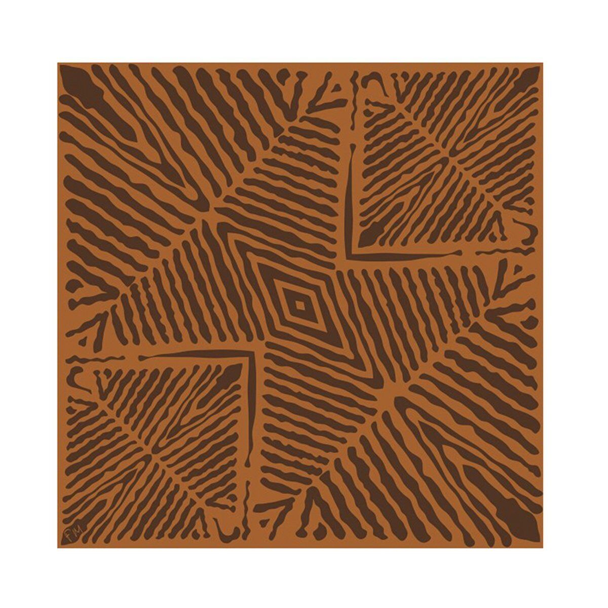 Mir Eşarp Turuncu 90 %100 İpek