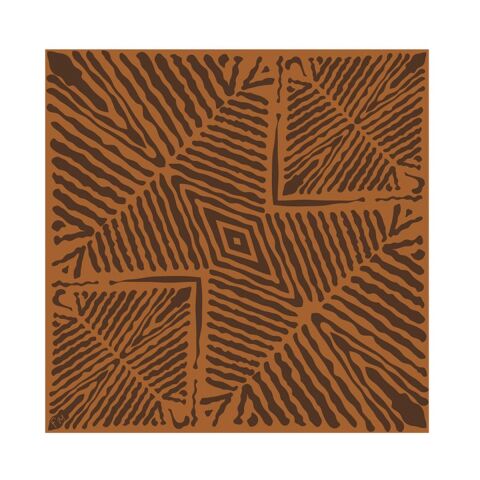 Mir Eşarp Turuncu 90 %100 İpek