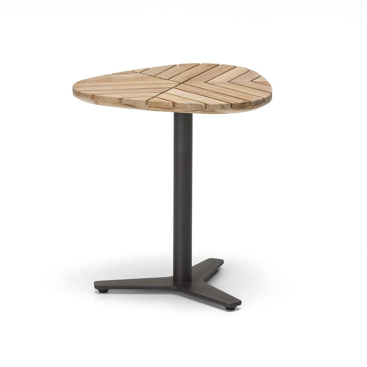 WO Leaf Sehpa Ø 40 Metalik Kahve Alm/Teak