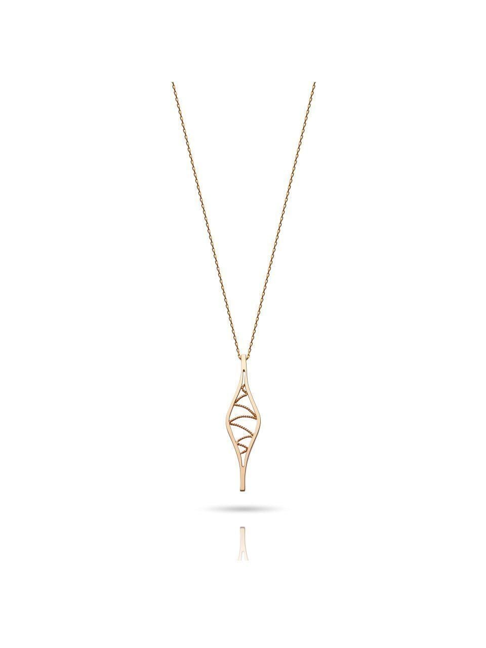 Mardin Gümüş Kolye 24 K Altın Kaplama Rose