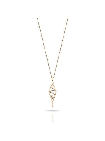 Mardin Gümüş Kolye 24 K Altın Kaplama Rose