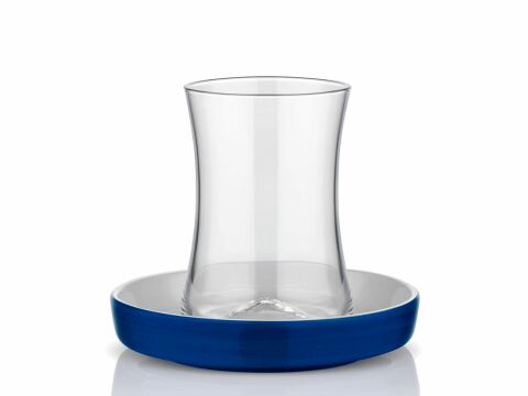 İstanbul Tiryaki Çay Bardağı Seti 6'lı Kobalt