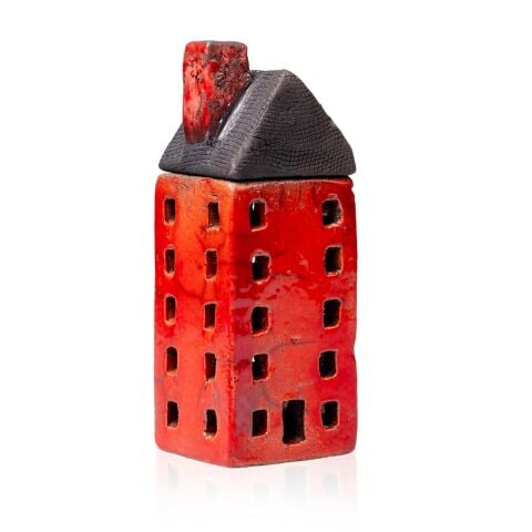 RAKU Seramik Ev 5K 2P Kırmızı