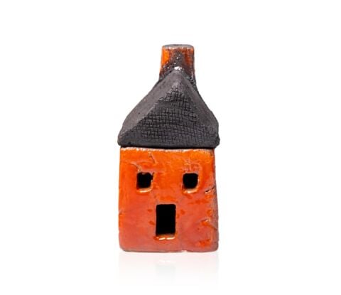 RAKU Seramik Ev 2K 3P Turuncu