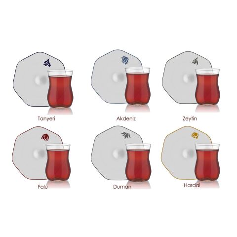 Mislina Lotus Çay Bardağı Seti 6'lı