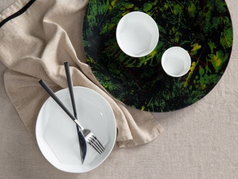 Mislina 12 Kişilik Yemek Takımı 122 Parça Sade