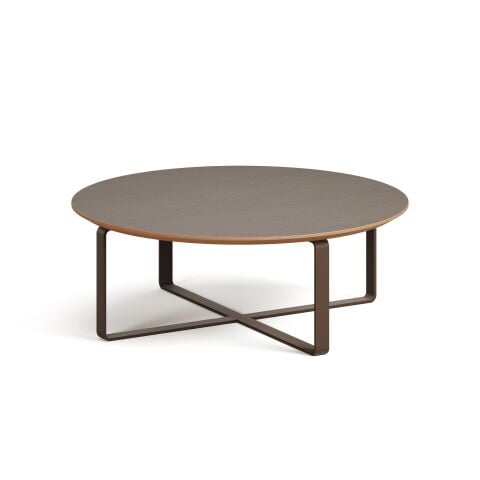 Cross Sehpa Rembrandt Laminat Tabla Metalik Kahve Ayak