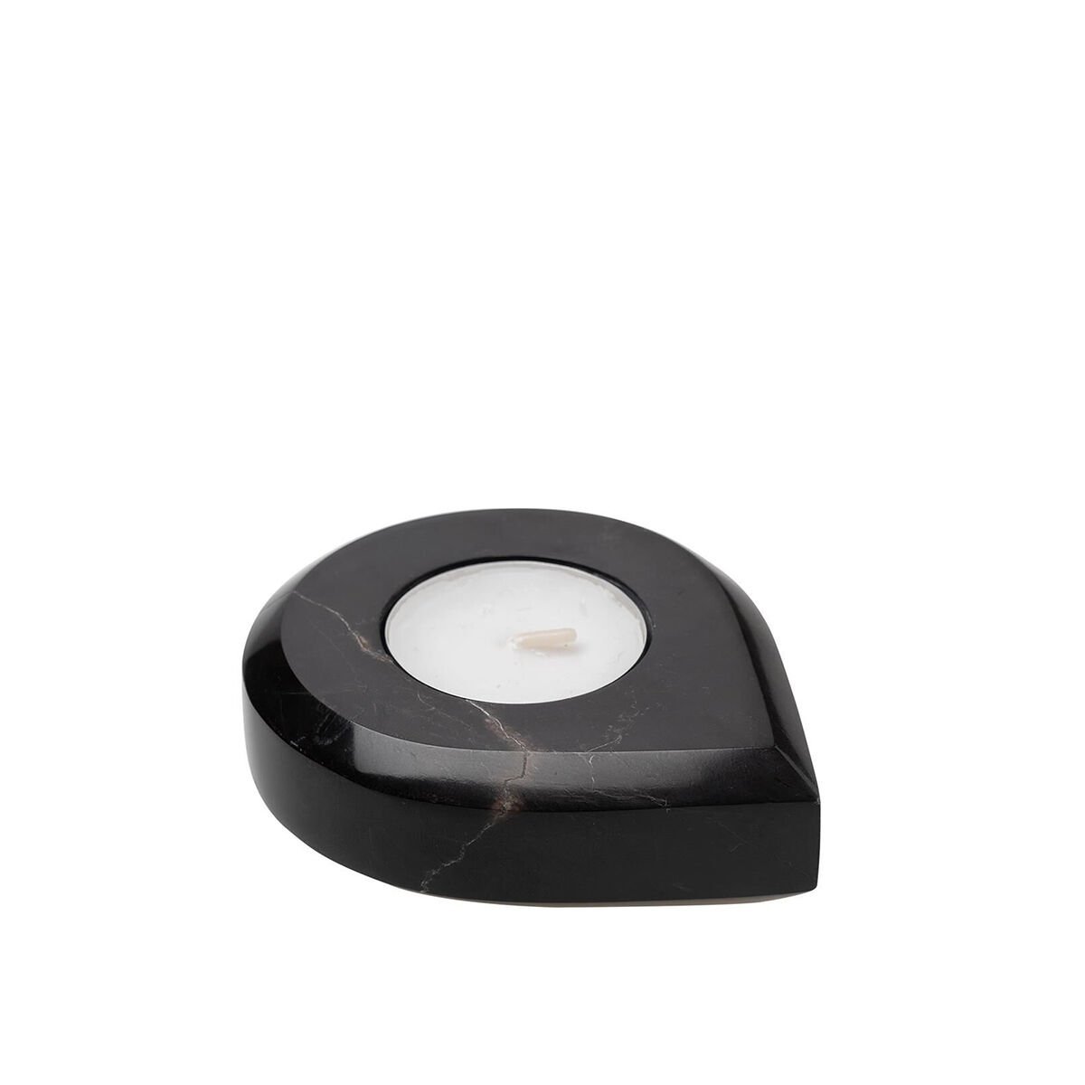 Drop Mermer T-Light Siyah