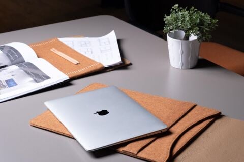 Deri Keçe Tablet Kılıfı Hardal