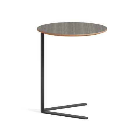 Hug Sehpa Cabana Laminat Tabla Metalik Antrasit Ayak 50x50x60 cm